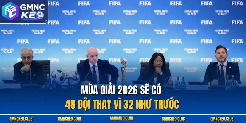 Mùa giải 2026 sẽ có 48 đội thay vì 32 như trước