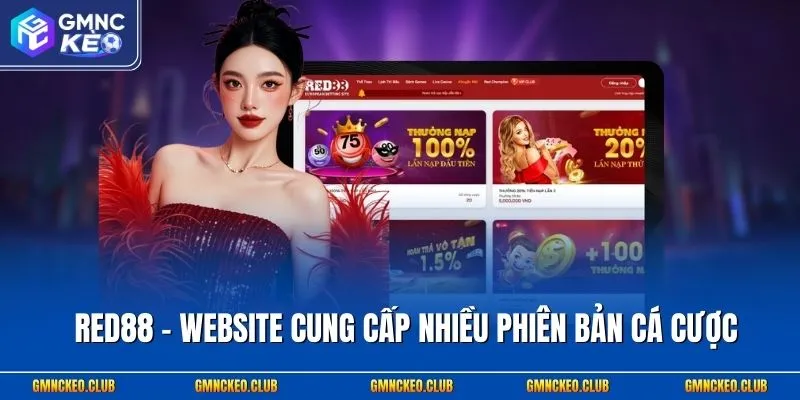 Red88 - Website cung cấp nhiều phiên bản cá cược