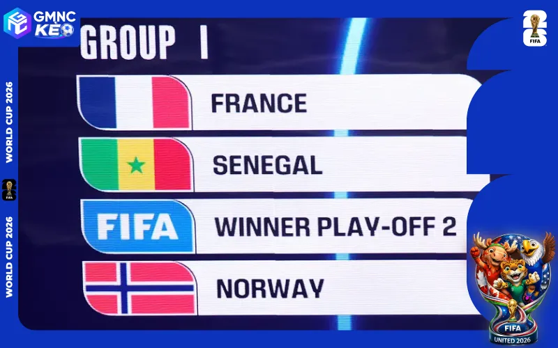 Lịch thi đấu bảng I World Cup 2026