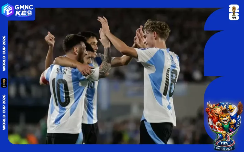 Argentina là đội bóng được đánh giá đầu bảng