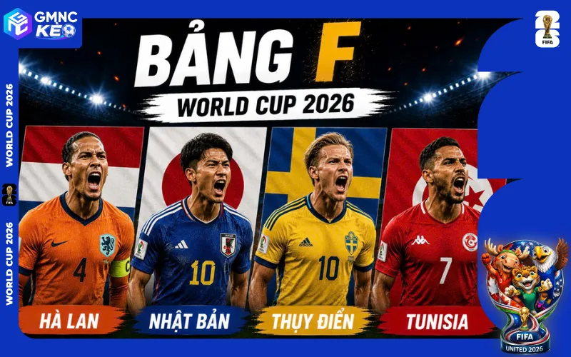Phân tích nhận định 4 đội bảng F World Cup 2026